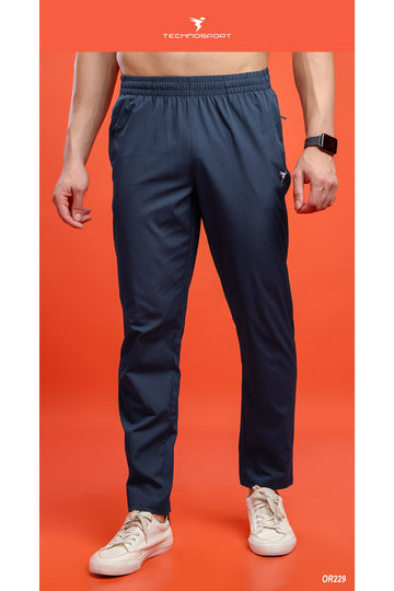 OR229 Men Solid Regular Fit Trackpants | NAVY