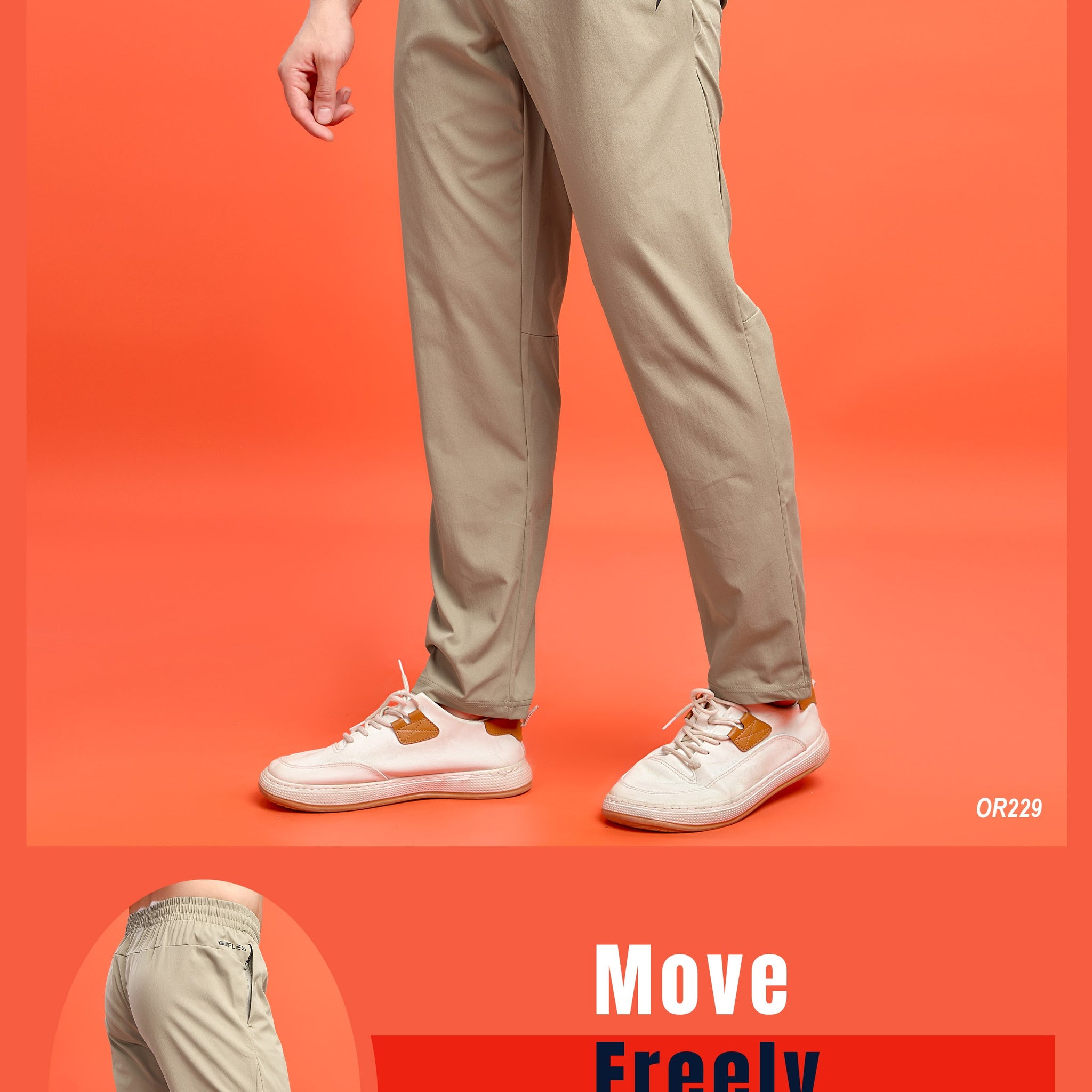 OR229 Men Solid Regular Fit Trackpants | SANDAL