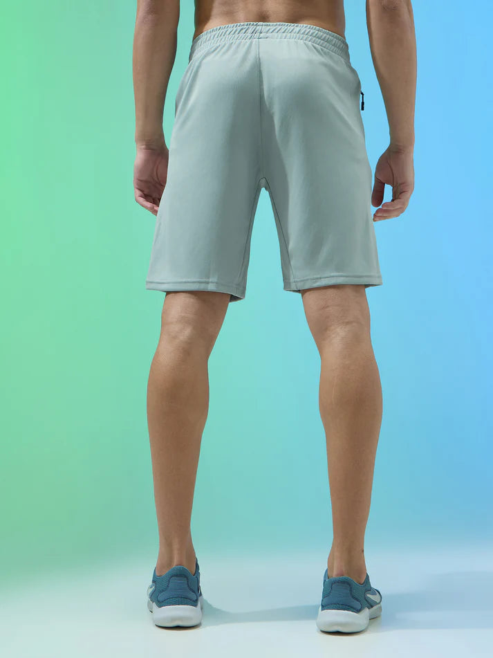 OR26 Men Solid Slim Fit Shorts with TECHNO DRY| ULIMATE GREY