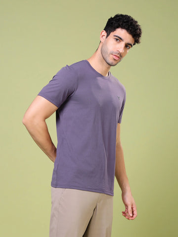 OR30 Mens Crew Neck Slim Fit Half Sleeve T-Shirt | GRAY RIDGE
