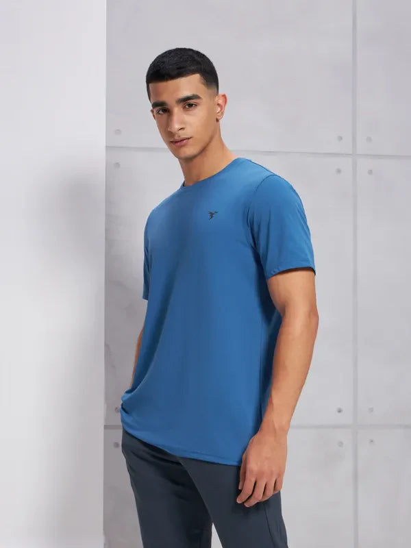 OR30 Mens Crew Neck Slim Fit Half Sleeve T-Shirt | ROYAL BLUE