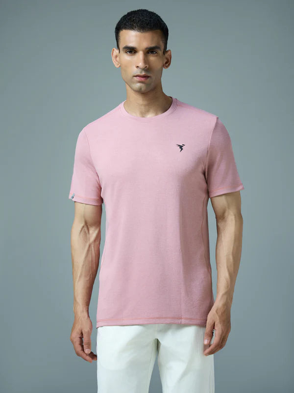 OR40 Men Solid Slim Fit Crew Neck T-shirt with DOUBLE COOL | FOX GLOVE jio