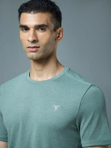 OR40 Men Solid Slim Fit Crew Neck T-shirt with DOUBLE COOL |NORTH ATLANTIC