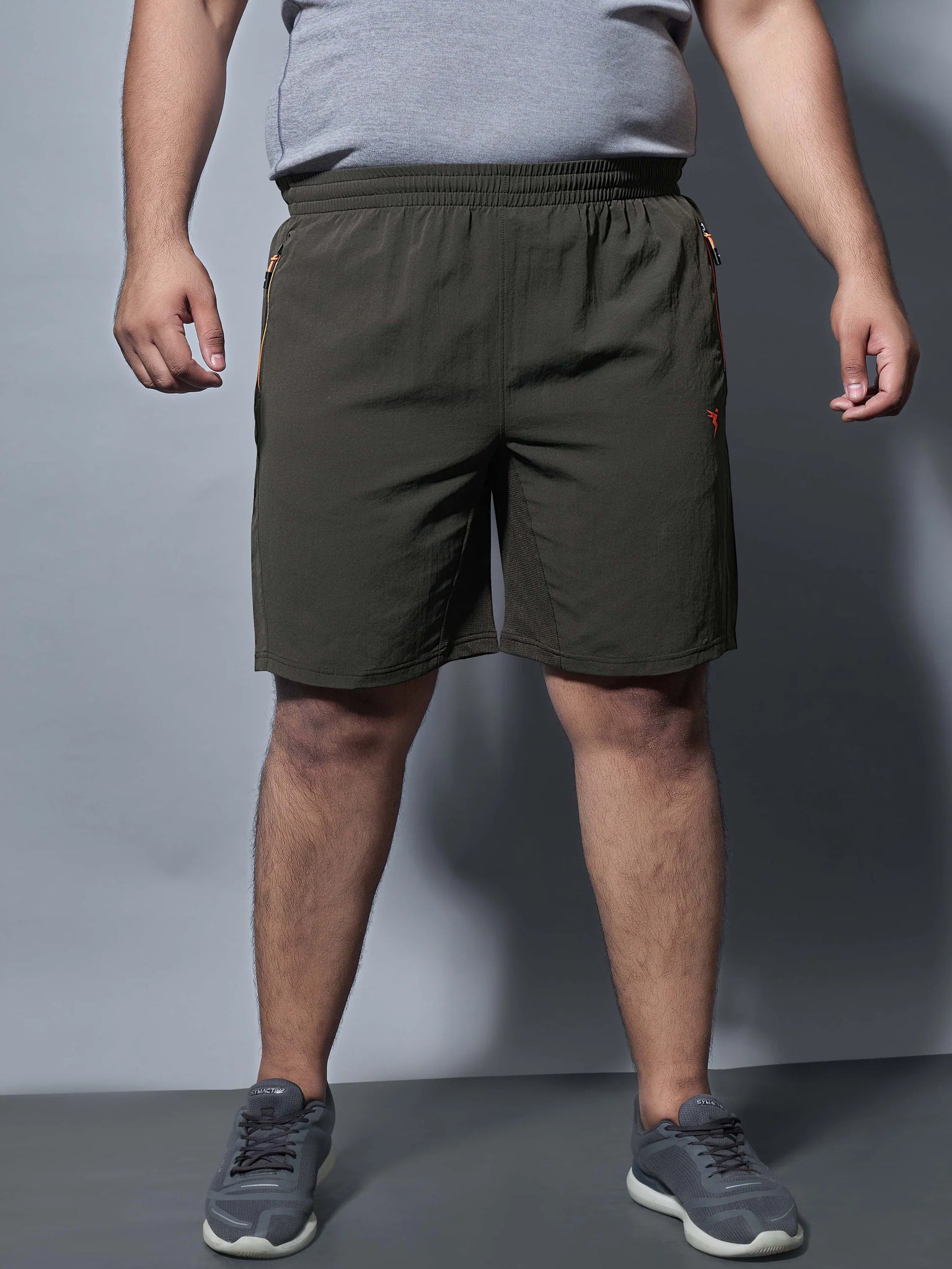 OR46 Solid Woven 2- Stretch Shorts PLUS SIZE | Mens | BLACK OLIVE