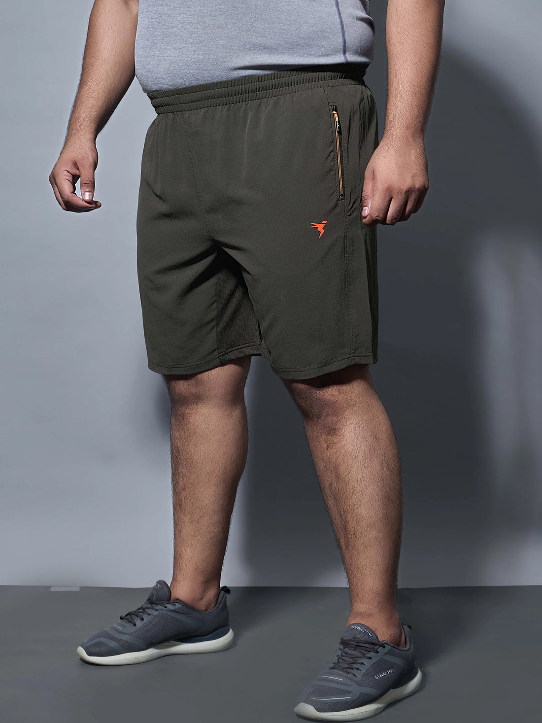 OR46 Solid Woven 2- Stretch Shorts PLUS SIZE | Mens | BLACK OLIVE