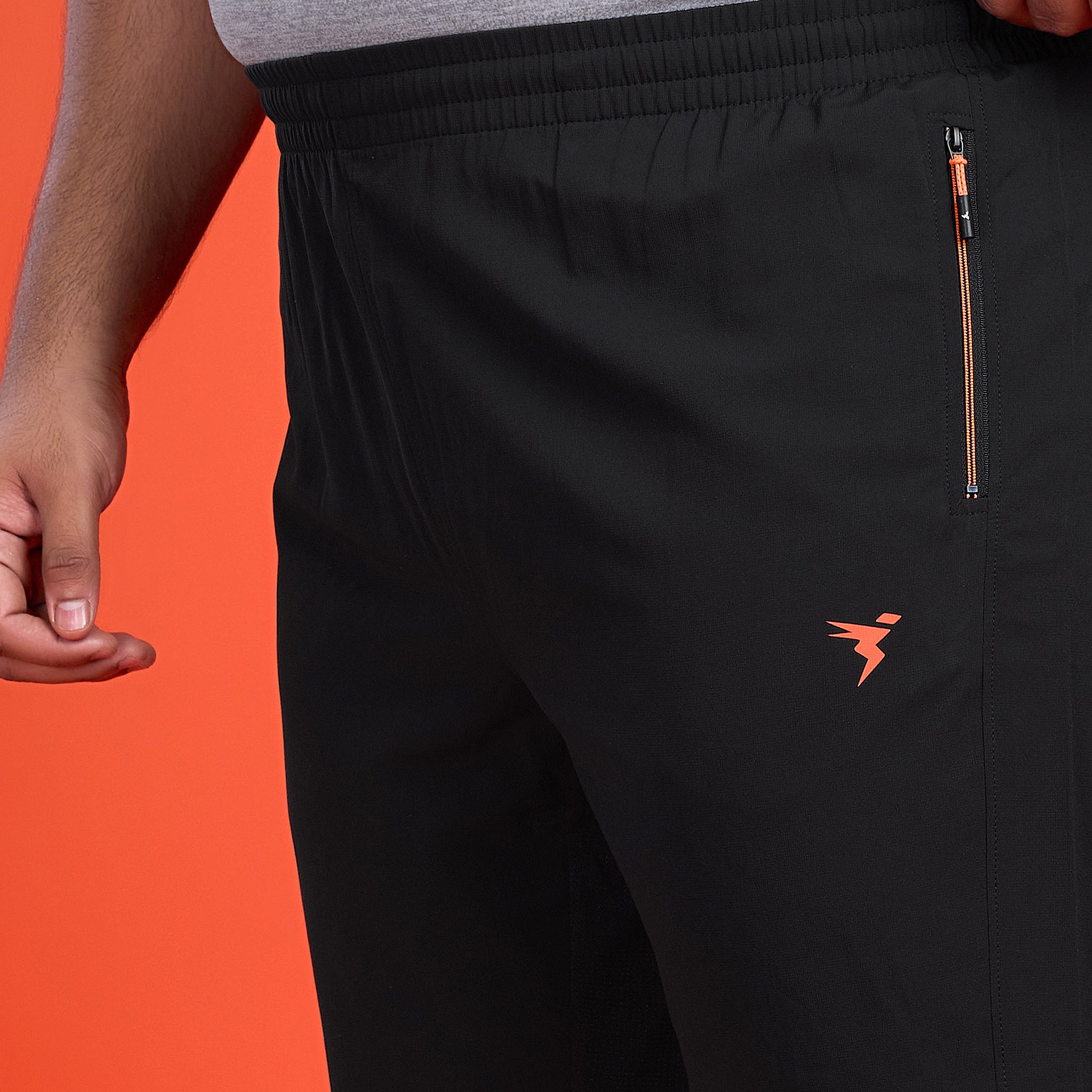 OR46_B12 Solid Woven 2- Stretch Shorts PLUS SIZE | Mens | BLACK