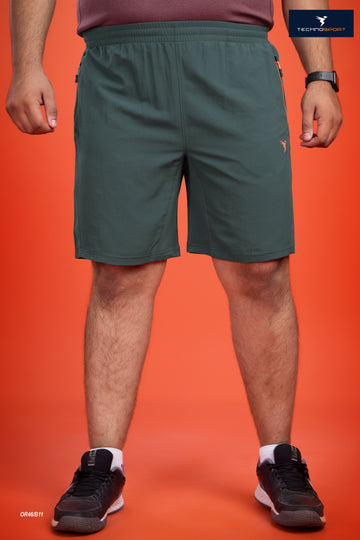 OR46 Solid Woven 2- Stretch Shorts PLUS SIZE | Mens | TREKKING GREEN