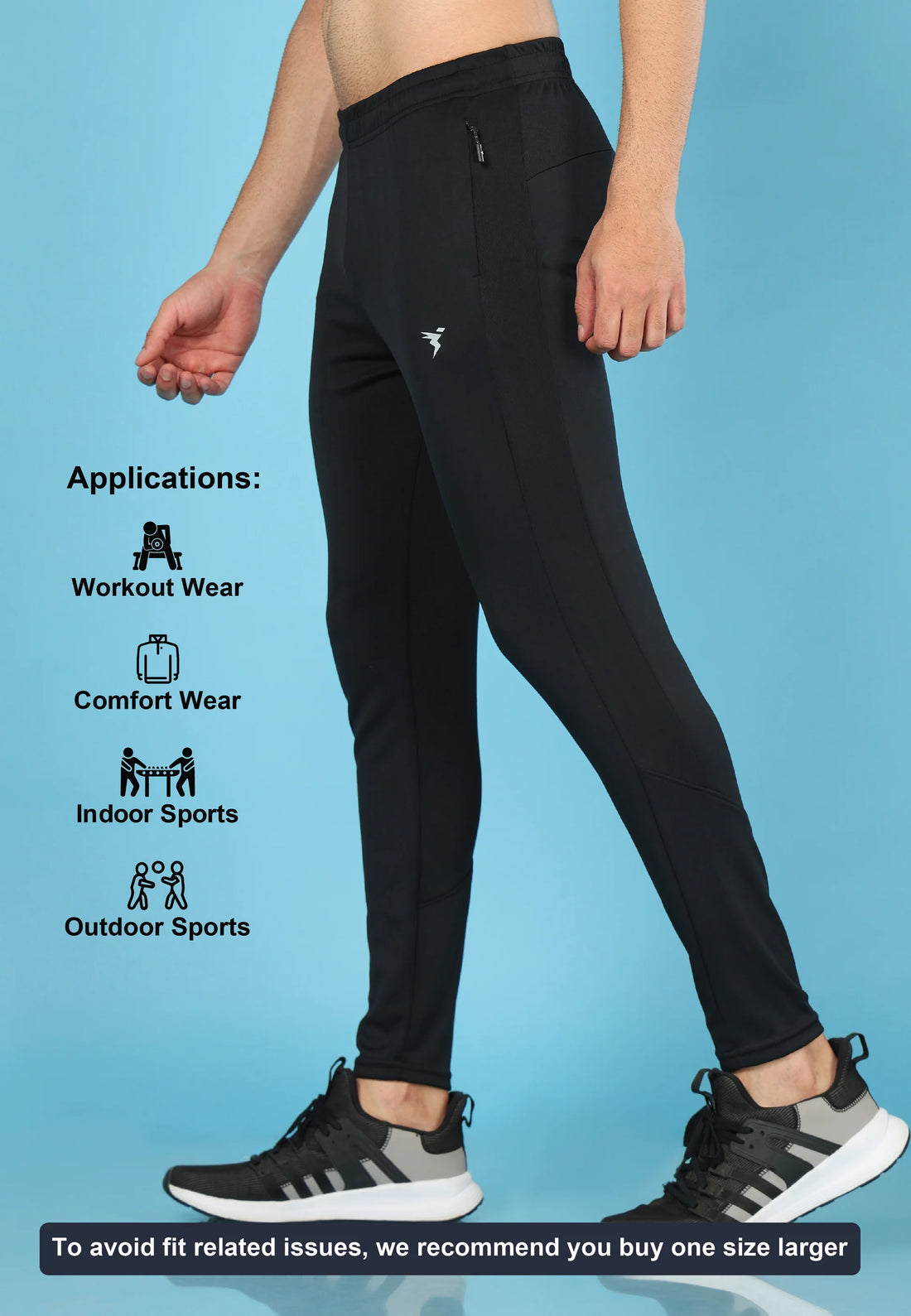 DOOM | SLIMFIT TRACK PANT OR55 | BLACK