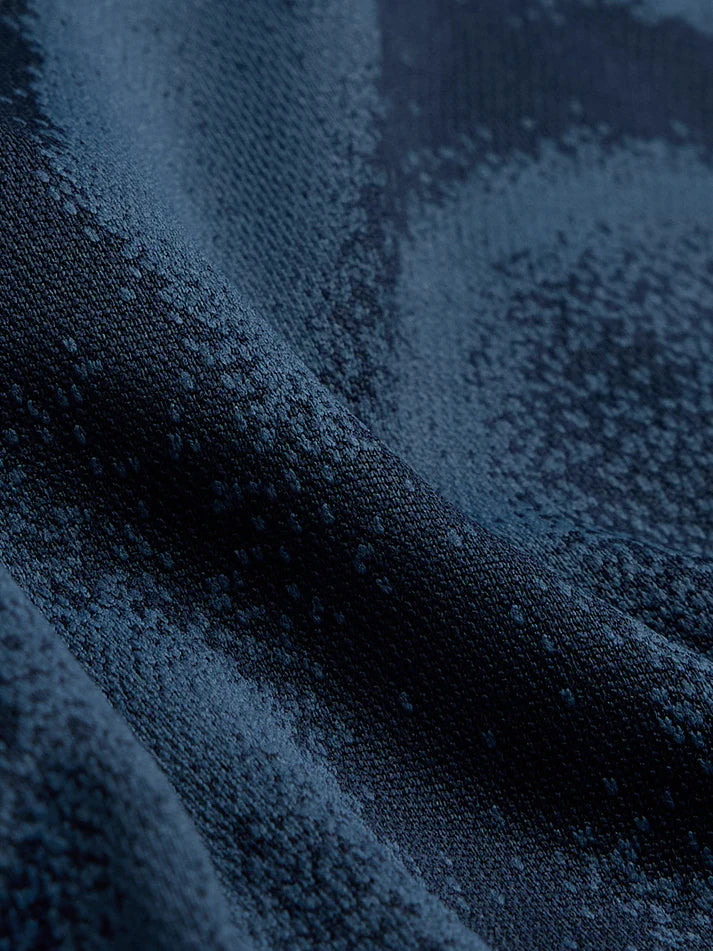 OR60 Men Jacquard Slim Fit Crew Neck T-shirt  | NAVY