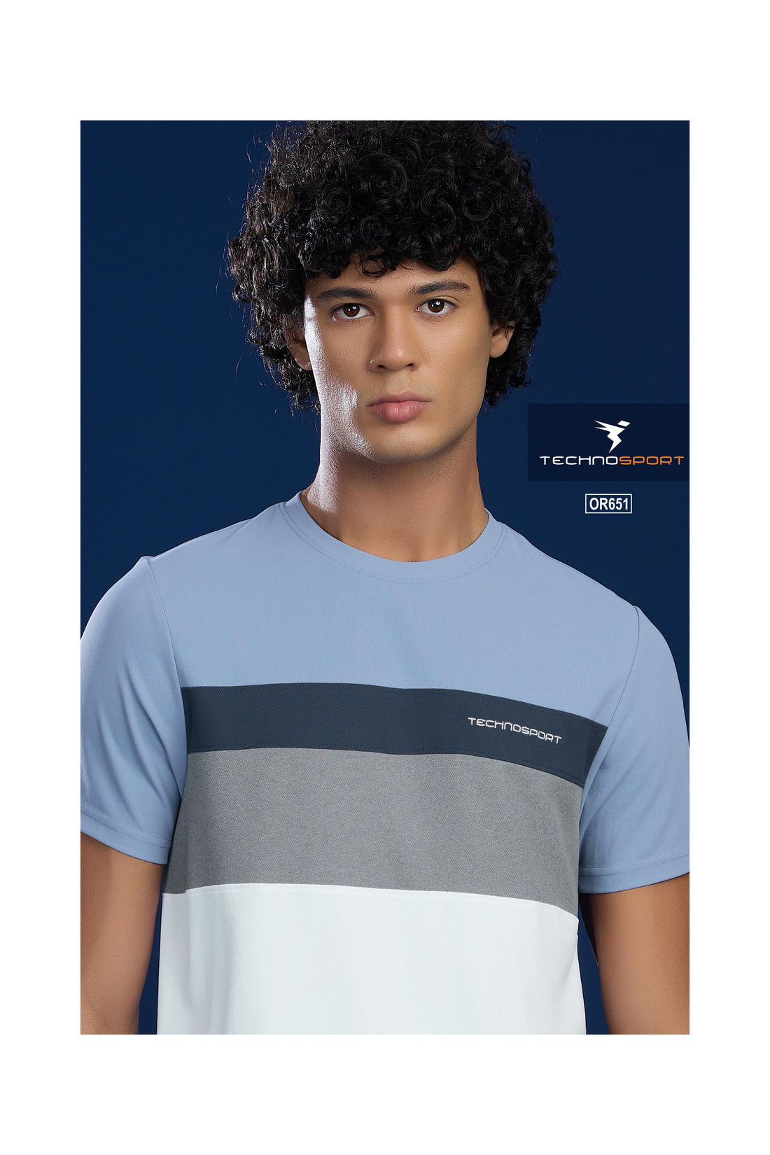 OR651 Mens Solid Cut & Sew Crew Neck Slim Fit Half Sleeve