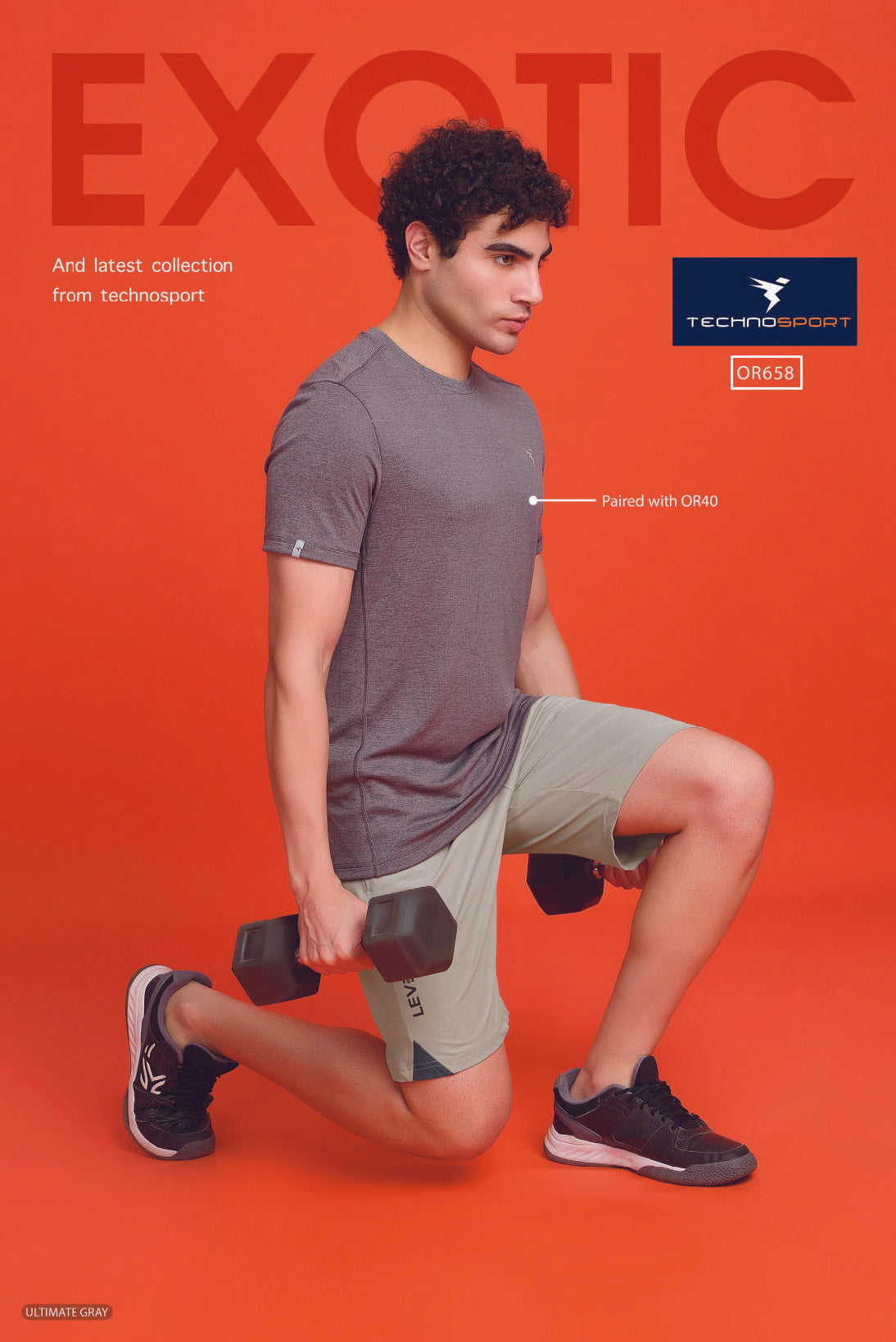 OR658 MEN SOLID 2WAY CUT & SEW RELAXFIT SHORTS | OYSTER GREY