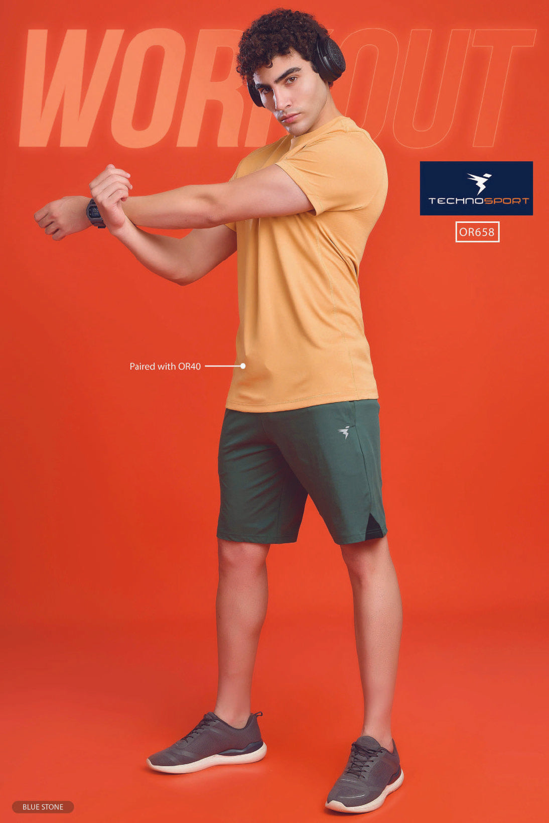 OR658 MEN SOLID 2WAY CUT & SEW RELAXFIT SHORTS | TREKKING GREEN