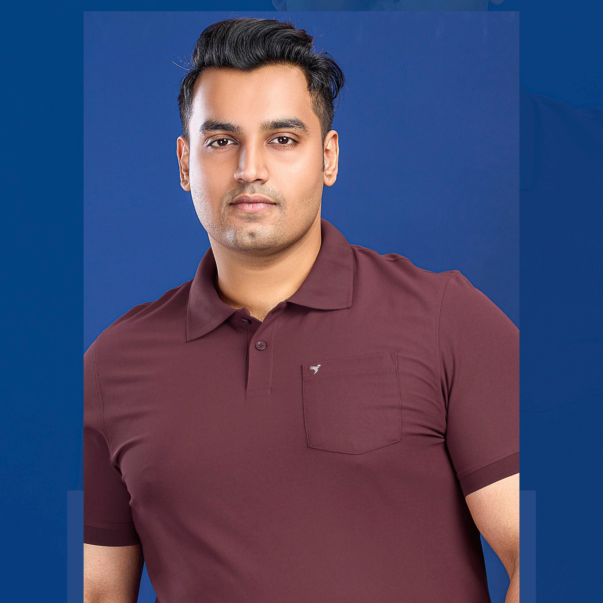 OR71 MENS POLO WITH POCKET PLUS SIZE | CHOCOLATE TRUFFLE