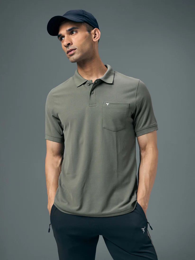 OR71 POLO NECK WITH POCKET | SMOKEY OLIVE