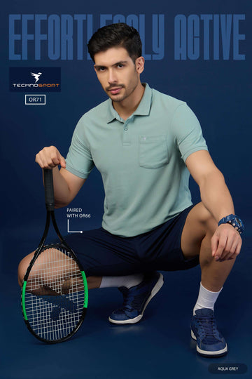 OR71 POLO NECK WITH POCKET | SKY BLUE