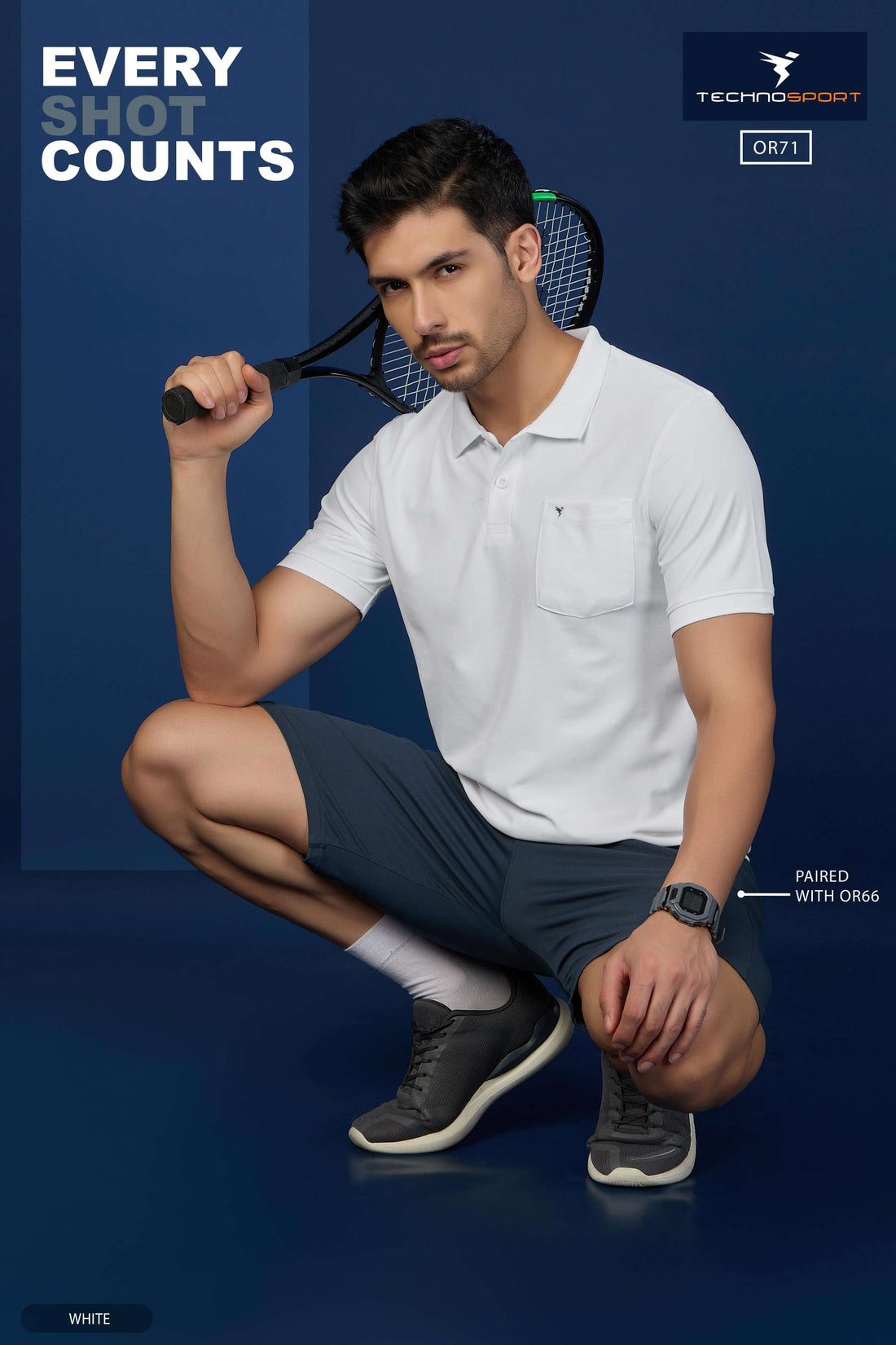 OR71 POLO NECK WITH POCKET | WHITE