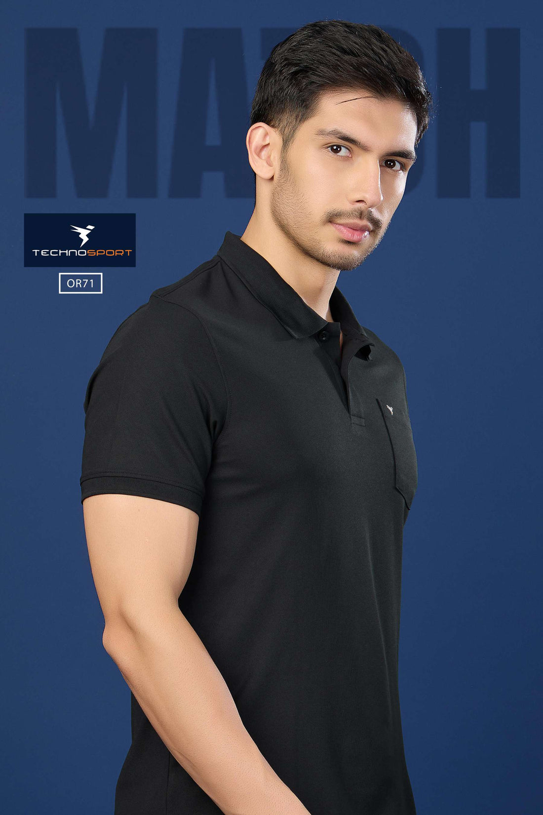 OR71 POLO NECK WITH POCKET | BLACK