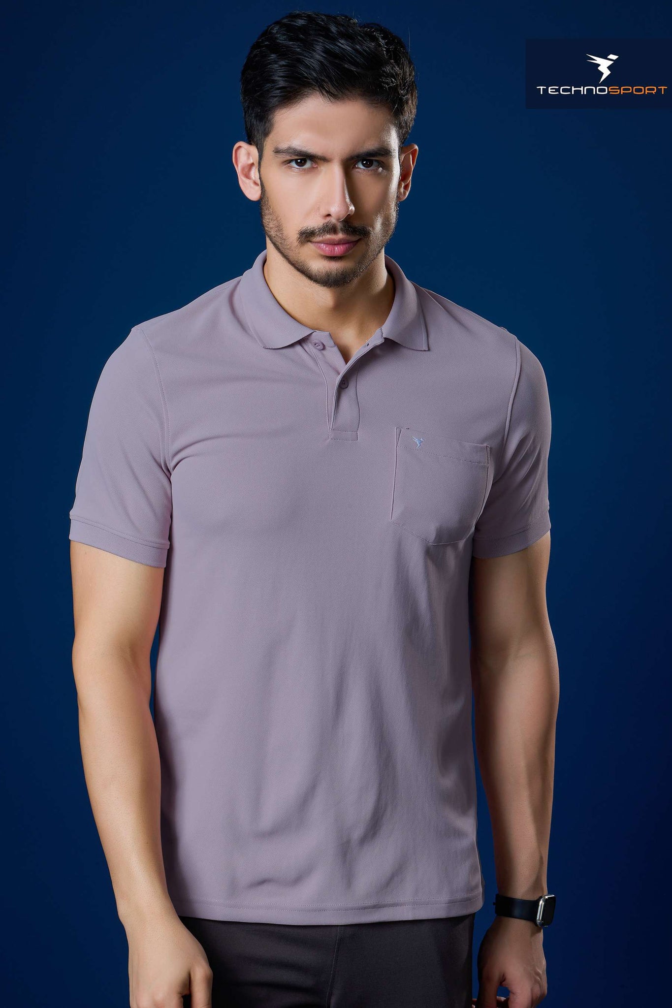 OR71 POLO NECK WITH POCKET | PURPLE