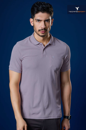 OR71 POLO NECK WITH POCKET | PURPLE