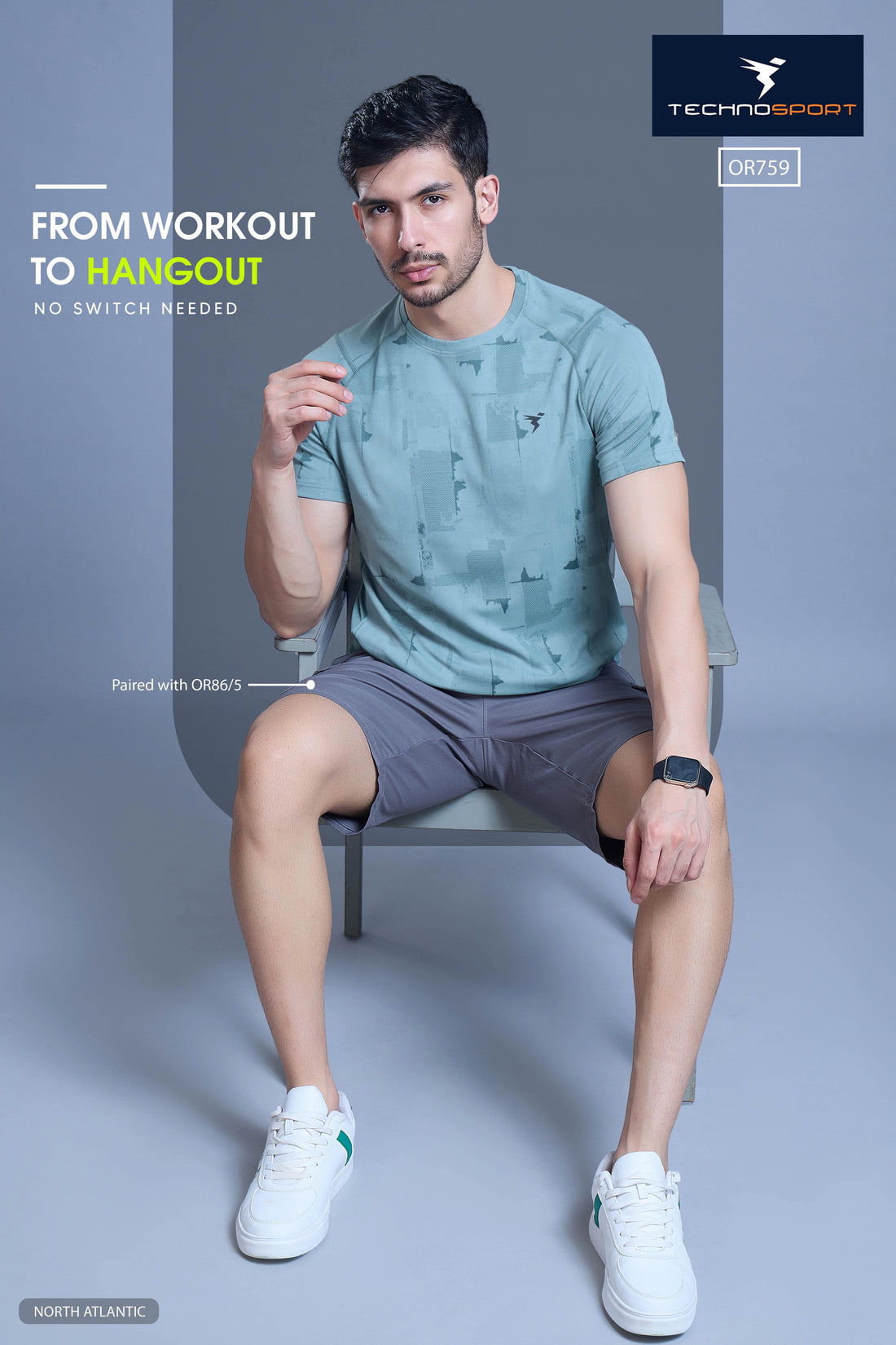 OR759 Men Printed crew neck tshirt | ATLANTIC