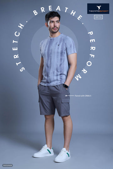 OR759 Men Printed crew neck tshirt | TROPOSPHERE