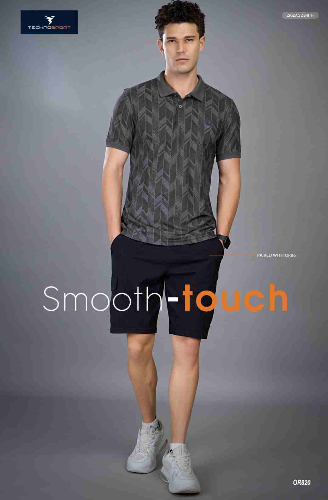 OR820 MEN POLO PRINTED HALF SLEEVE TSHIRT | ZIGZAG ZENITH